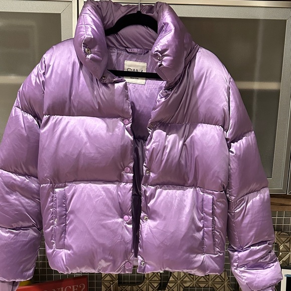 Purple Puffer Jacket, M - Picture 1 of 9